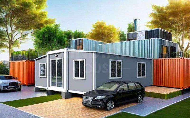 Expandable Container House with Bathroom