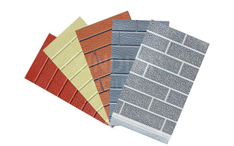 Thermal insulation Carved Metal composite sandwich panels