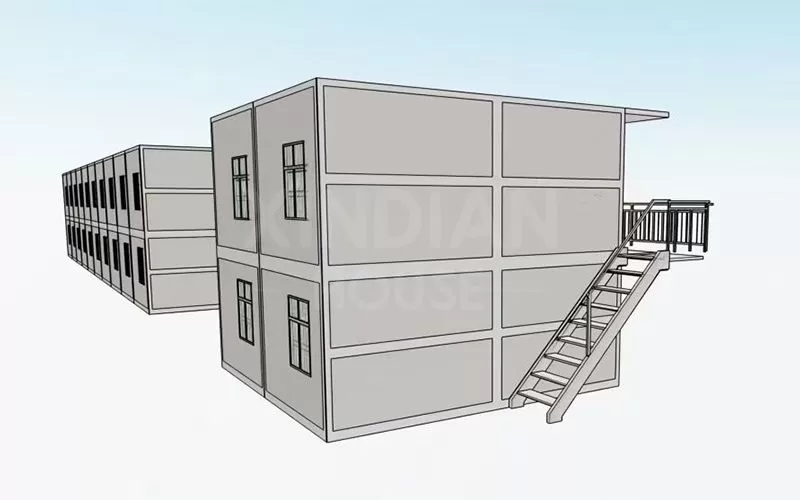 two story china folding container house 40 ft expandable container house