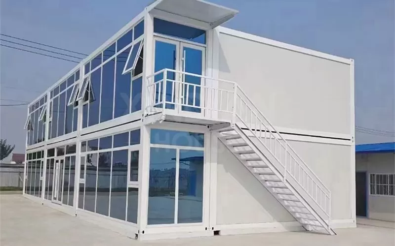 2 storey prefabricated house modular flat pack container house