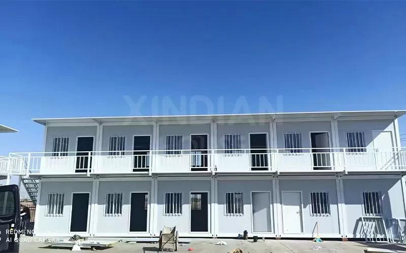 Two Layers Apartment Fabricated Living Portable Container House