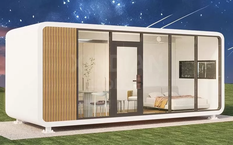 Tiny House 30ft Outdoor Modern Popular Prefab House Mobile Working House Office Pod Apple Cabin