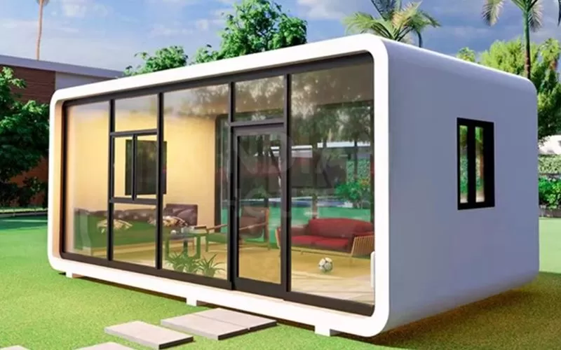 Tiny House 30ft Outdoor Modern Popular Prefab House Mobile Working House Office Pod Apple Cabin