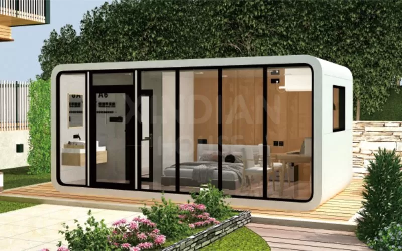 Low price High quality New Design Products Apple Office Pod Prefab House Tiny House Living Apple Cabin