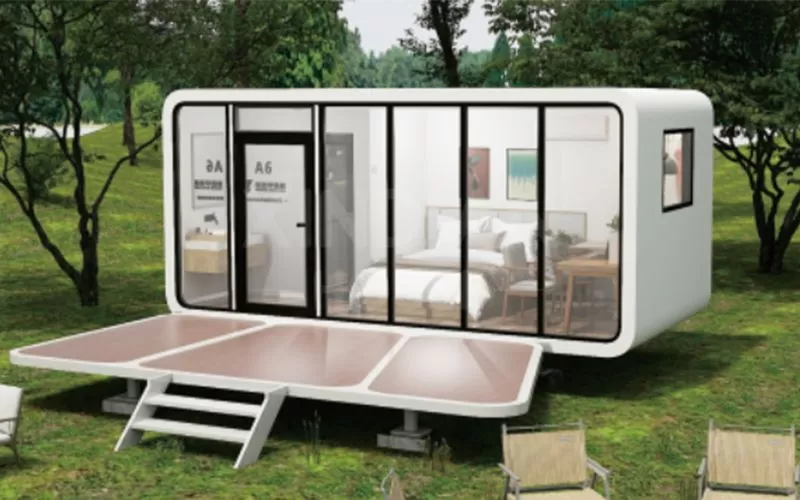 Low price High quality New Design Products Apple Office Pod Prefab House Tiny House Living Apple Cabin