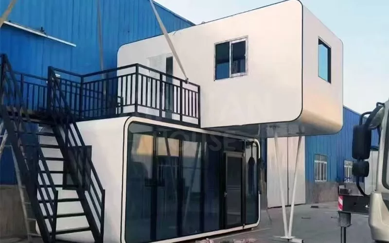 Modern Design Modular Prefab Houses Living Room Garden Pod Living Container Homes Apple Cabin