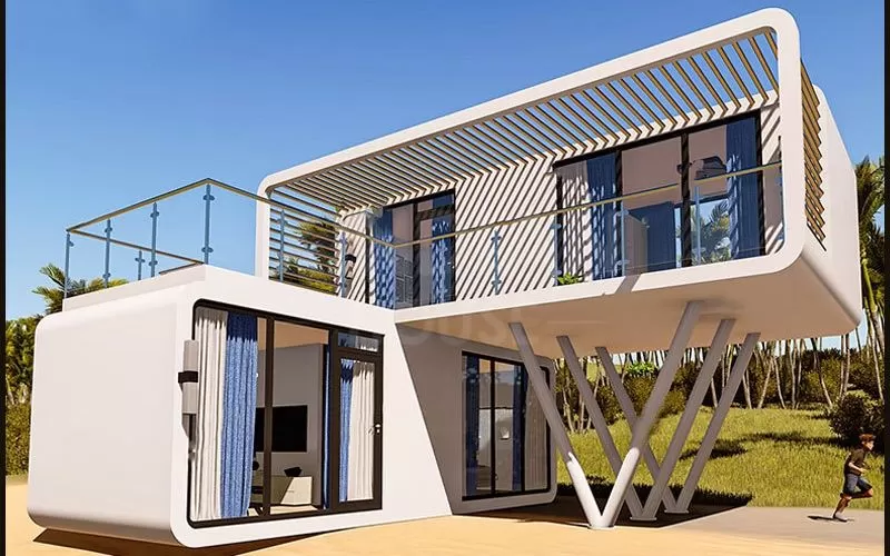 Modern Design Modular Prefab Houses Living Room Garden Pod Living Container Homes Apple Cabin