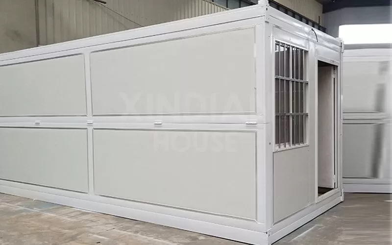 20ft Steel Structures Folding Living Prefab Modular Homes Stackable Foldable Container House