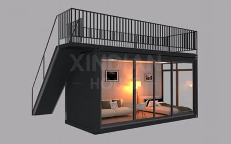 modular apartment building flat pack container home villa with floor plan living container house