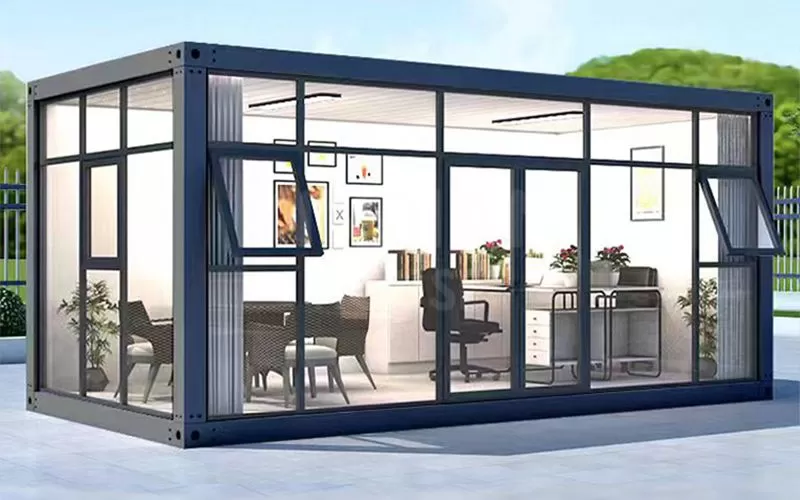 supply golden supplier chinese flat-pack modular office container house detachable customizable