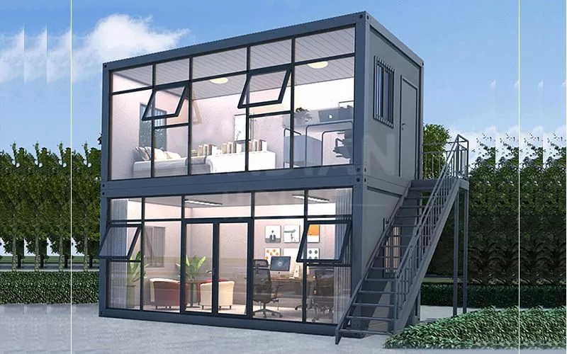 supply golden supplier chinese flat-pack modular office container house detachable customizable