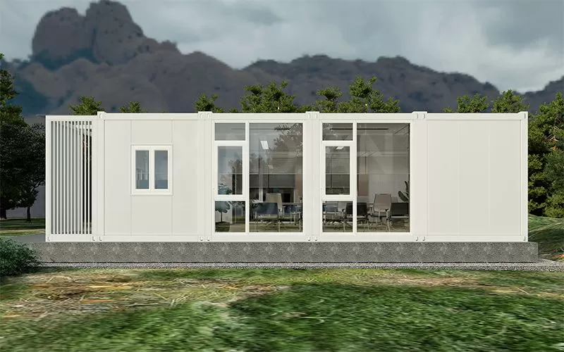 detachable customizable  2 room  living 40ft knock down flat pack container house