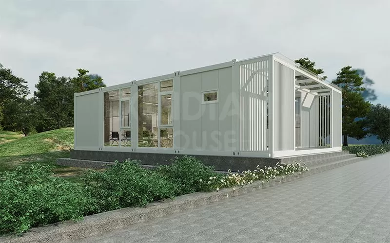 detachable customizable  2 room  living 40ft knock down flat pack container house