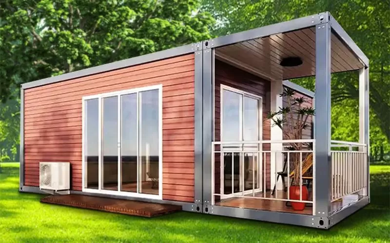 Detachable new design flat pack mobile office or storage container house living 40ft flat pack