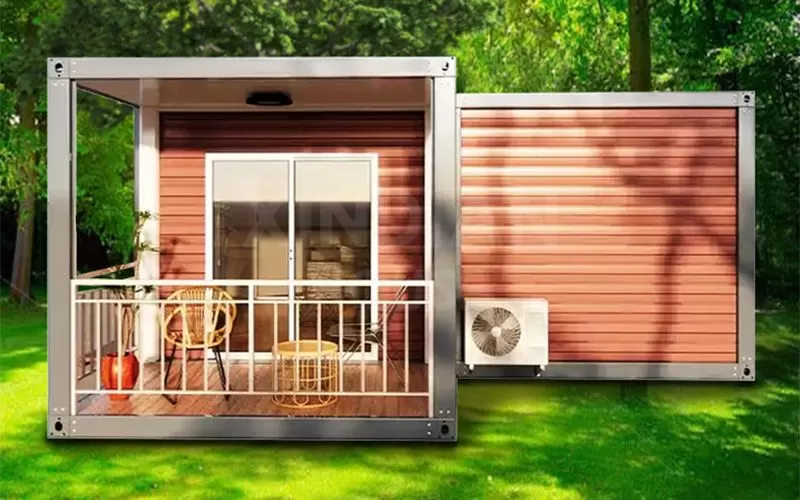 Detachable new design flat pack mobile office or storage container house living 40ft flat pack