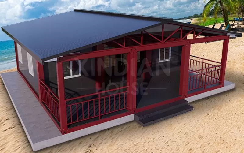 competitive price packed type container houses luxury flat pack cheap detachable with bathroom