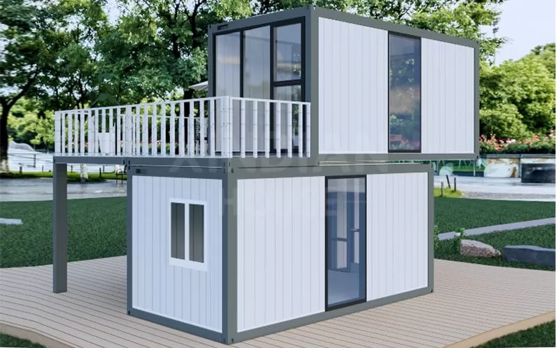 wholesale price modular flat pack container house 20ft detachable style competitive price with toilet