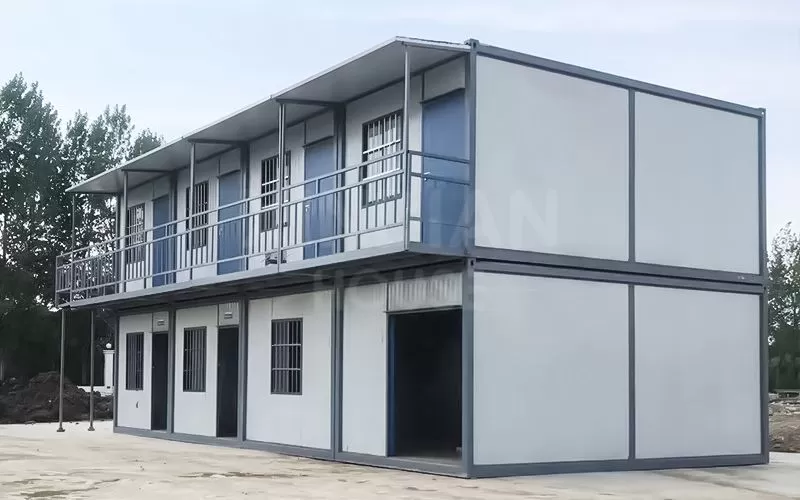 2 floor container house low price prefabricated house reasonable price container house for sale