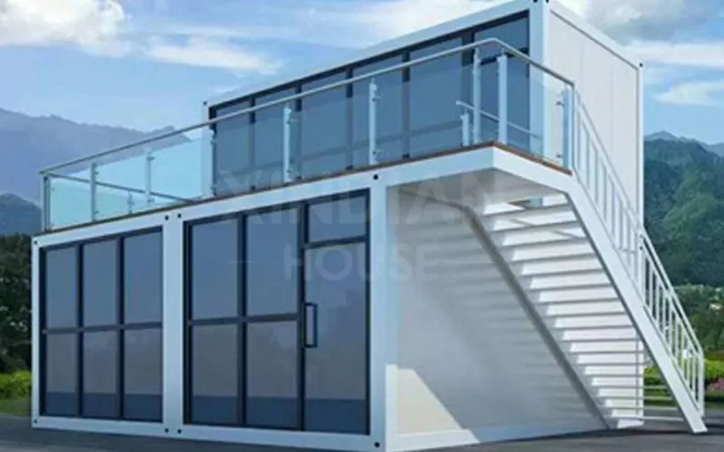 2 floor container house low price prefabricated house reasonable price container house for sale