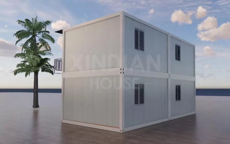 2 floor container house low price prefabricated house reasonable price container house for sale