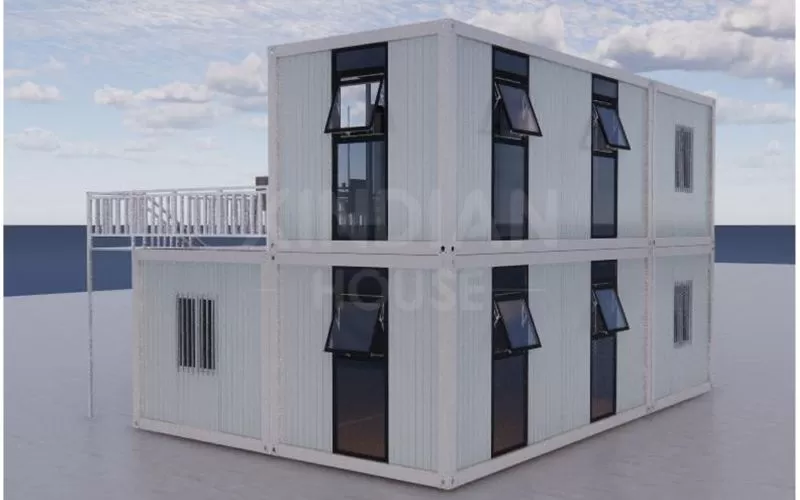 2 floor container house low price prefabricated house reasonable price container house for sale