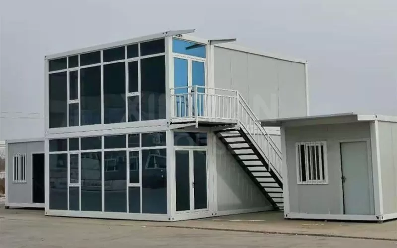 2 floor container house low price prefabricated house reasonable price container house for sale