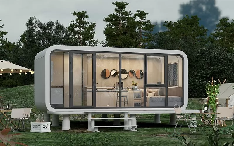 2024 New Design Smart Apple Cabin Economic Movable Capsule Hotel  Modern Modular Pod Movable House