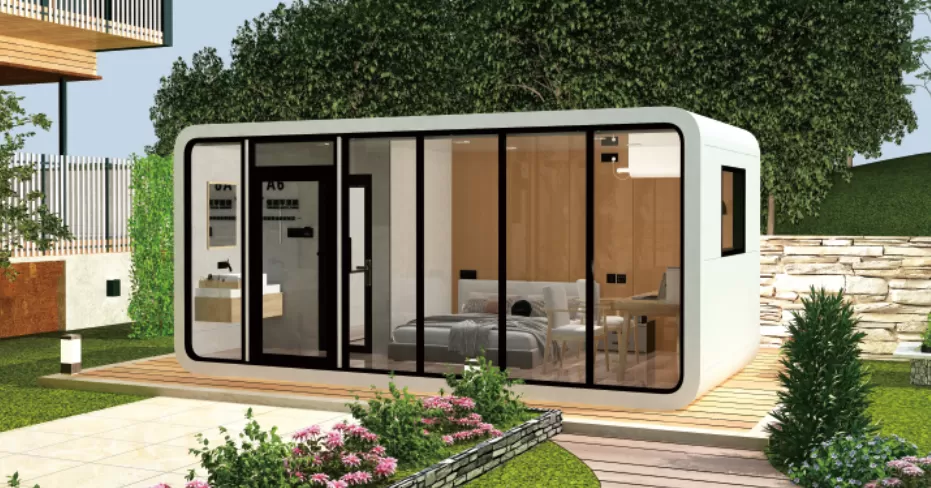 2024 New Design Smart Apple Cabin Economic Movable Capsule Hotel  Modern Modular Pod Movable House