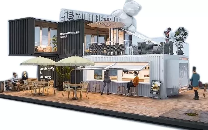 luxury 4 beds room villa modular container hotel made container cheap shipping cost for sale