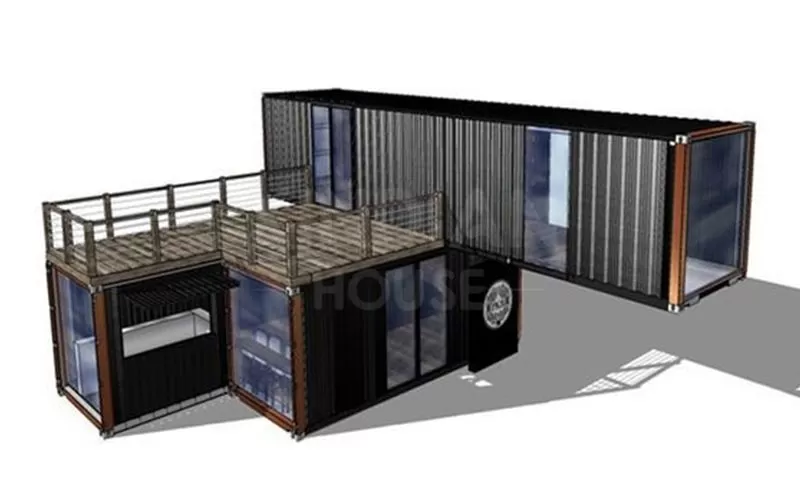 luxury 4 beds room villa modular container hotel made container cheap shipping cost for sale