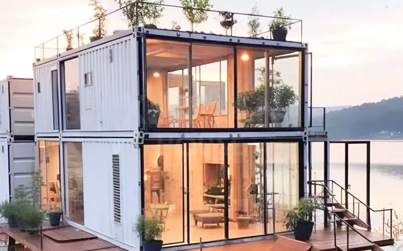 Container Homes Villas Prefabricated Shipping house Modular Houses 4 Bedrooms  Modern Luxury