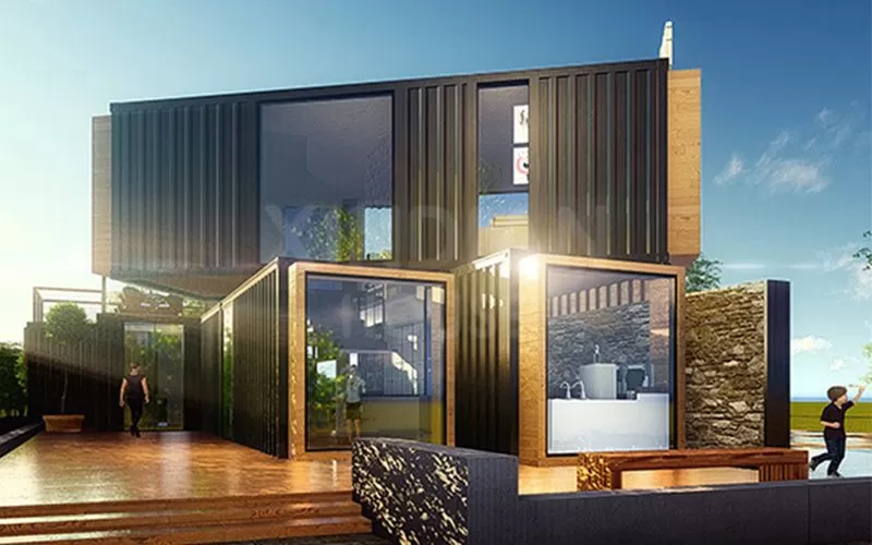 Container Homes Villas Prefabricated Shipping house Modular Houses 4 Bedrooms  Modern Luxury