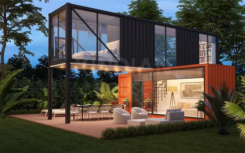 container houses luxury room villa modular container house