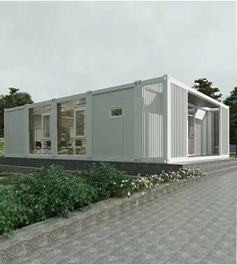 Export US Flat pack container houses used as reception halls and conference centers