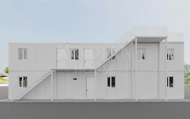 Modern Design Steel and Sandwich Panel Modular Packing Container House Dormitory for Office or Mall