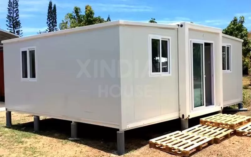 Expandable Shipping Container Frame House Prefabricated Prefab Modern Luxury Villa Home Customized Office Mall Small Home CN;HEB