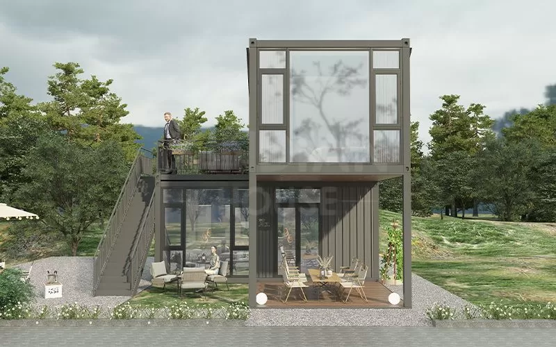 Luxury Two-Story Prefab Villa Modular Prefabricated Shipping Container House