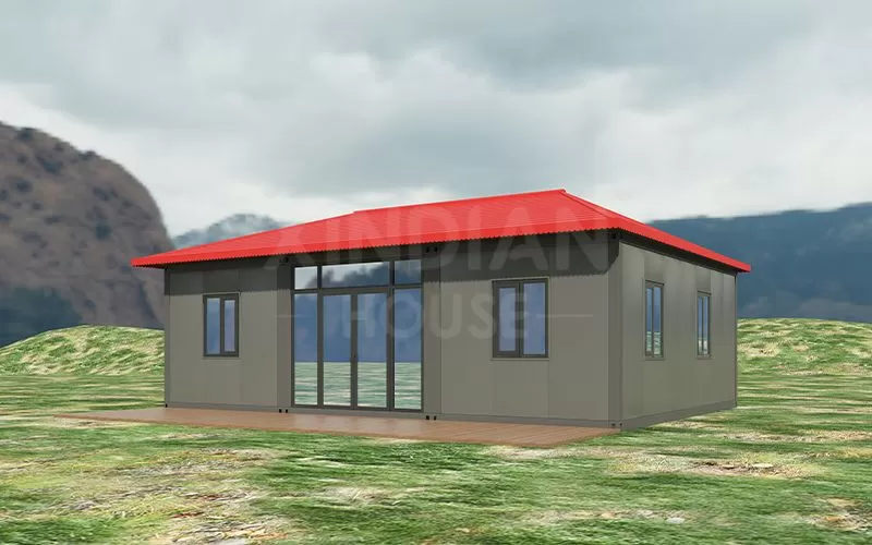 house bungalow flat pack container home Multiple units assembled together for office