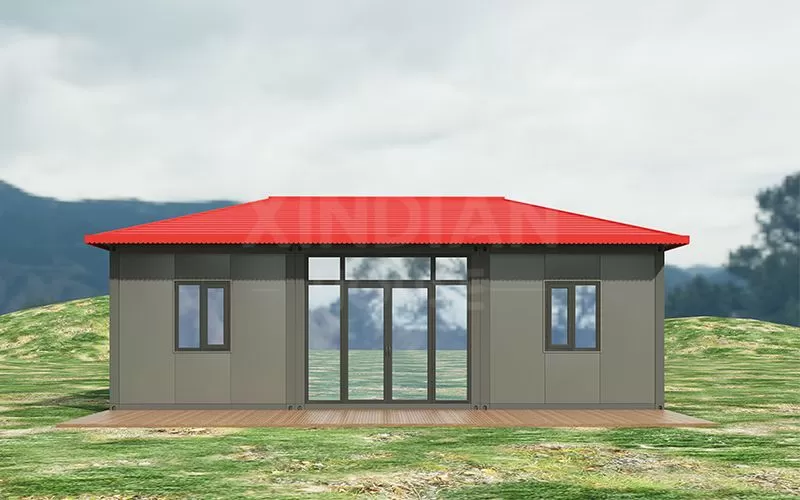 house bungalow flat pack container home Multiple units assembled together for office