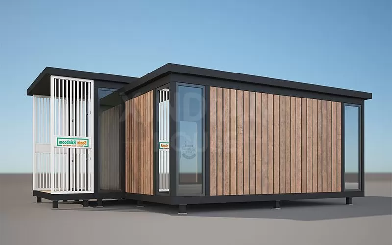 economic modular coffee store prefabricated flat pack new design container house for sale