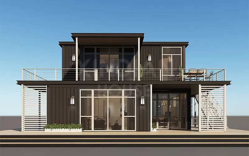 prefab villa mansion house luxury new big shipping container house 2 storage house 3 bedroom