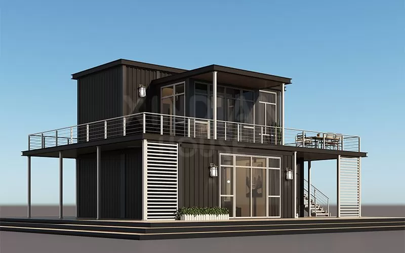 prefab villa mansion house luxury new big shipping container house 2 storage house 3 bedroom