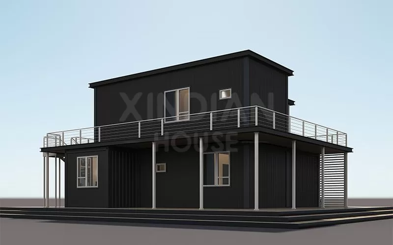 prefab villa mansion house luxury new big shipping container house 2 storage house 3 bedroom