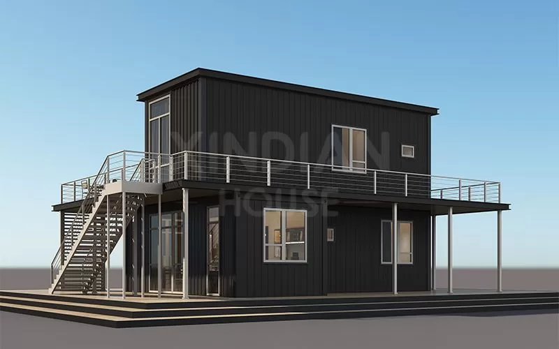 prefab villa mansion house luxury new big shipping container house 2 storage house 3 bedroom