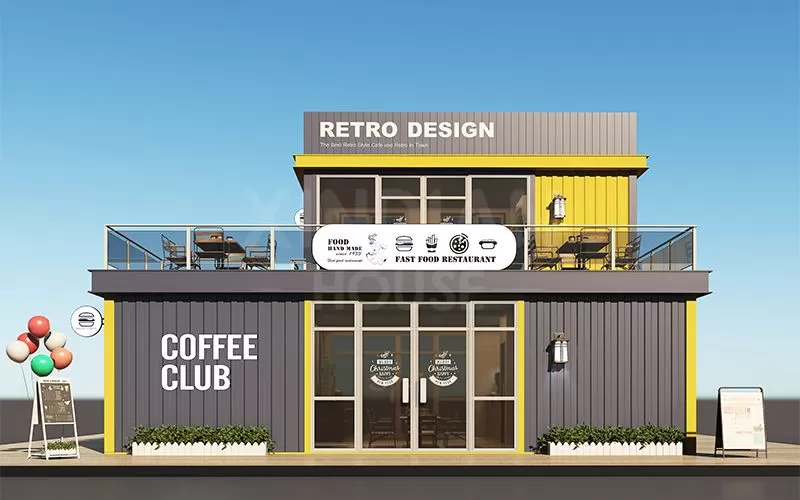 supply golden supplier container house cafe container pop up coffee shop restaurant