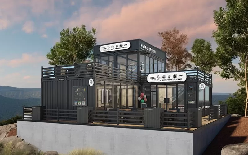 Factory price  luxury modular prefab house china  shop prefabricated office prefabr hotel