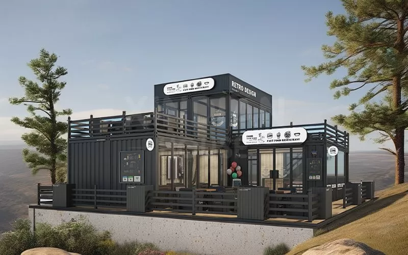 Factory price  luxury modular prefab house china  shop prefabricated office prefabr hotel