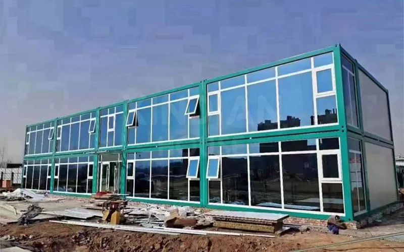 price container house prefabricated 2 story china wholesale flat pcak container house