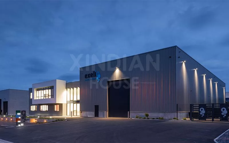 steel structure building prefabricated steel shop mall commercial strip