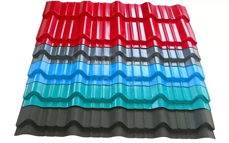 Color Steel Pressure Plate Corrugated Tile Color Coated Steel Sheet Galvanized Corrugated Sheet